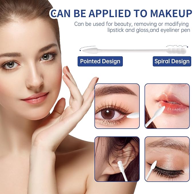 Pointed tip cotton swabs, 800