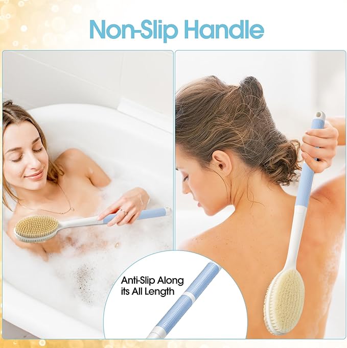 Back scrubber anti slip for