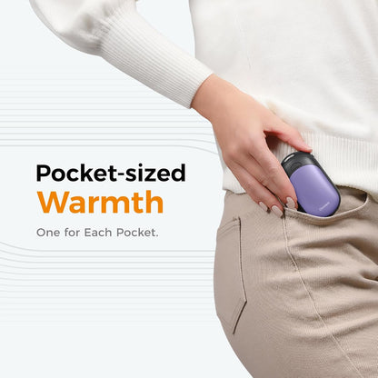 OCOOPA Magnetic Hand Warmers Rechargeable 2 Pack, AI Electric Handwarmers, Fast Heating, 3-Settings, UL Certified, Portable Heater, Gloves Fitting, Travel Essentials, Gifts Women Men, UT3 Lite