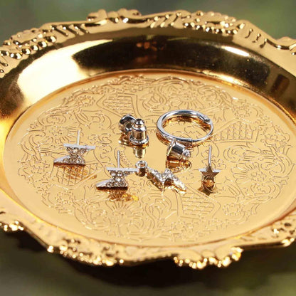 Punk Rhinestone Thunder Earrings Cz Lighting Bolt Dangle Earrings Boho Star Earrings Silver Multiple Piercing Earrings Jewelry for Women and Girls