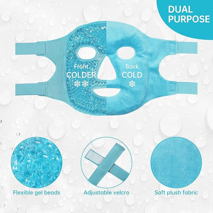 Cold face eye mask ice