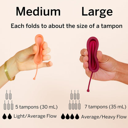 Menstrual Discs with Sterilizer - Ranked 1 for Most Comfortable Soft Reusable Period Disc - Kills 99.9% of Germs with Cleaner Steamer - Wash Your Disc in 3 Minutes! - Compact Sanitizer Kit