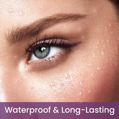 Kaely 1.5mm Skinny Gel Eyeliner Pencil,Grape Purple Cat Eye Liner Makeup Pen,Cream Smooth Eyeliner Crayon,delineador de ojos contra el agua,Waterproof Long Lasting 16 Hour,Vegan & Cruelty Free,05