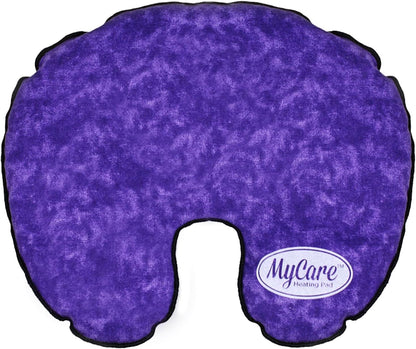 Face Mask (with Washable Cover) Hot Cold Compress Therapy, Natural Reusable Relief for Migraine, Tension, Stress, Sinus, Headache and Relaxation (Purple)
