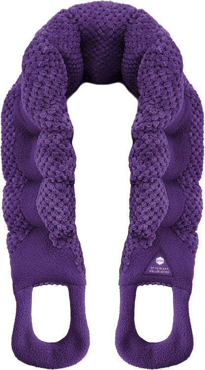 UNCN Long Heating pad for Neck and Shoulders Back 33 * 5.9" microwavable Large Moist Heat Pack Warm hot Compress Neck wrap Weighted Bag Massage Reusable Herbal Nature Calming Portable