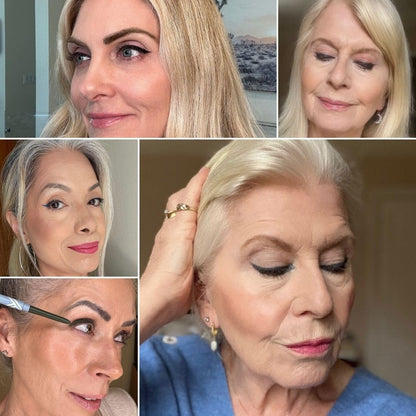 PrimeEyes Glide Eyeliner for Mature Women – Water-Resistant, Long-Stay and Mess-Proof – Gel Cream Texture, Discreet Sharpener and Effective Smudger (Sapphire (blue))