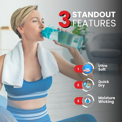 Infinitee xclusives teal hand towels