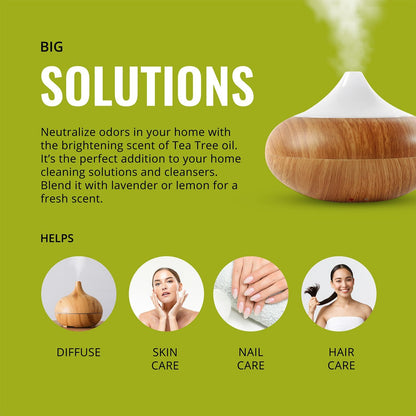 Tea Tree Essential Oil 16 oz Big Bottle for Diffuser, Face, Hair, Aromatherapy, and Tea Tree Spray (473 ml)
