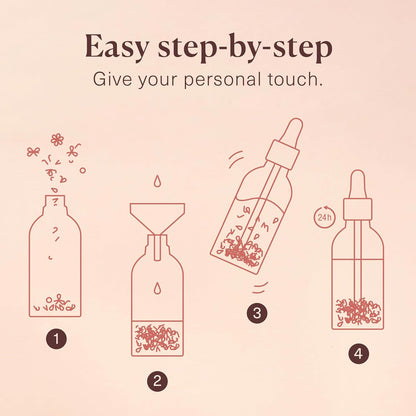 DIY Body Oil Set for Hair, Body & Bath | Includes Almond Oil, Cedar Wood, Orange Peel, Lavender | Gift Idea for Women | Anniversary & Birthday Gift for Her