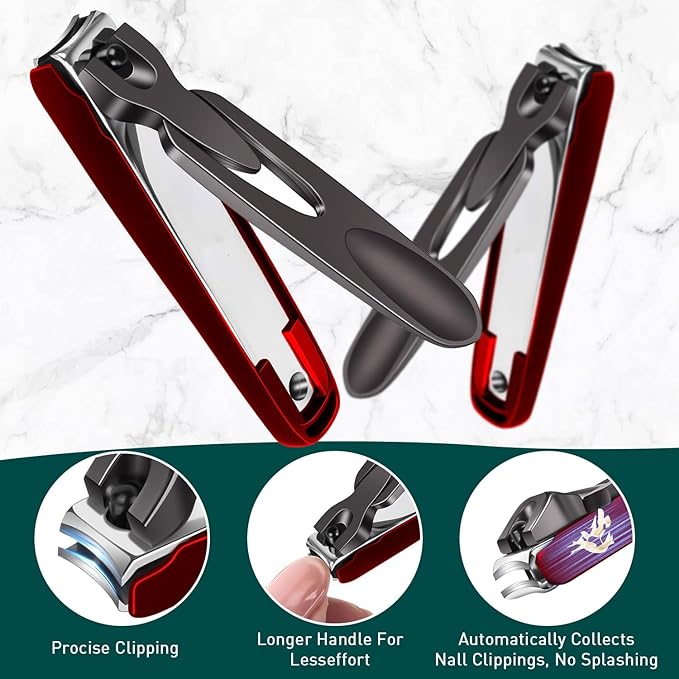 2 pack nail clipper with