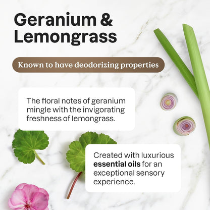 ATTITUDE All-Purpose Cleaner Spray, Natural Origin Ingredients, EWG Verified, Ammonia-Free, Removes Fingerprints, Dust and Dirt, Streak-Less, Geranium & Lemongrass, 26 Fl Oz