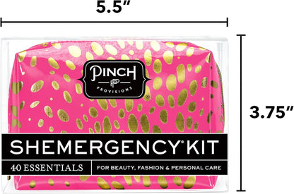 Pinch Provisions Shemergency Kit for Her, 40 Emergency Essential Items, Compact, Multi-Functional Pouch, Gift for Women, Birthday, Bachelorette Parties, and More!