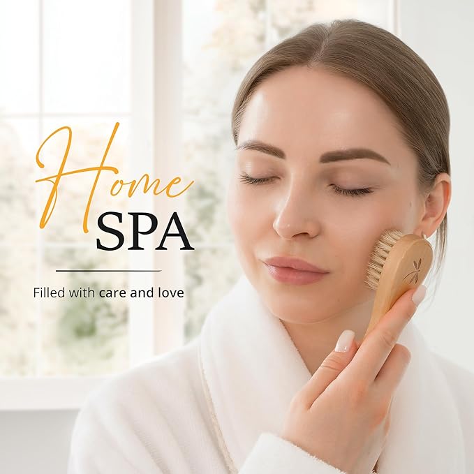 Premium dry brushing body brush