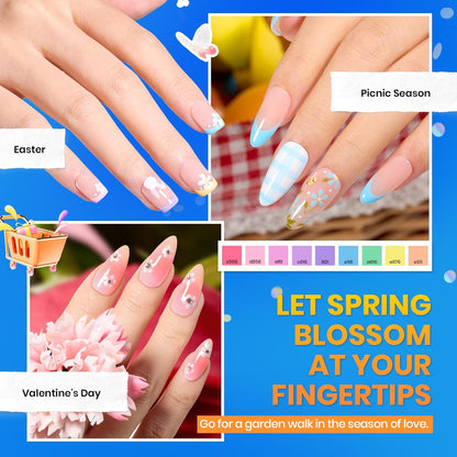 Beetles Gel Nail Polish Set, 70 PCS 60 Colors Red Green Pink Brown Blue Nude Glitter Gel Nail Polish Kit with Base Glossy & Matte Top Coat Gel Polish for Beginners DIY Salon Christmas Gifts for Women