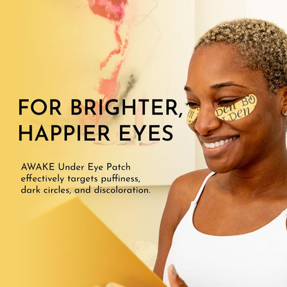 BOLDEN Awake Under Eye Patch |Eye Mask For Dark Circles, Puffiness & Discoloration | Brightening Eye Pads With Niacinamide, Alpha Arbutin, Tranexamic Acid & Vitamin C |10 Pairs