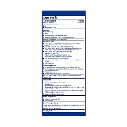 Differin acne treatment gel, 30