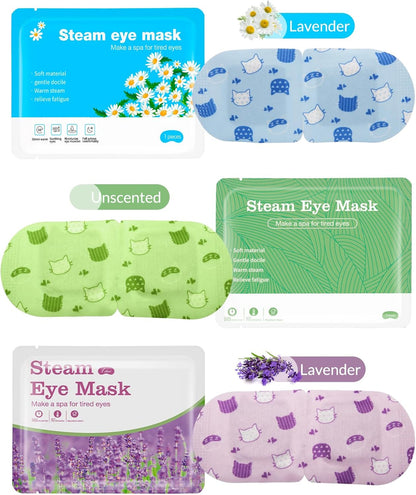 Jekeno Steam Eye Mask, 30 Packs Eye Masks for Dry Eyes Dark Circles and Puffiness, 40-60 Minutes Self Heated Steam Warm Eye Mask, Christmas Spa Gifts for Women