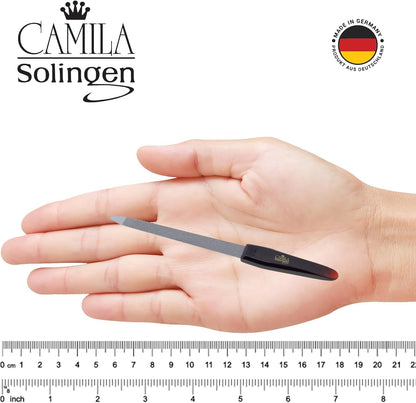 CS17 Sapphire Metal Nail File for Natural Nails Fingernail and Toenail Care, 5" Double Sided Coarse and Fine for Manicure and Pedicure