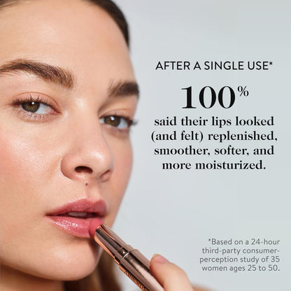 goop Beauty Tinted Lip Balm - Moisturizing, Soothing, Hydrating Lip Balm for Chapped, Cracked & Dry Lips, Nude-Pink Color, 0.16 oz