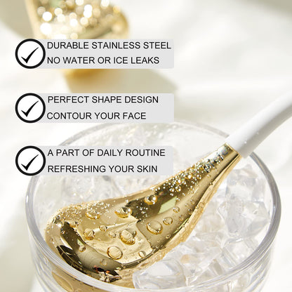 Cryo Sticks for Face, Ice Globes Cryo Globes for Facials, Esthetician Supplies Gifts, Unbreakable Stainless Steel Ice Roller Cooling Spa Balls with Storage Case