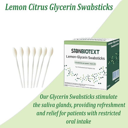 Lemon-glycerin swabsticks gently soothes minor
