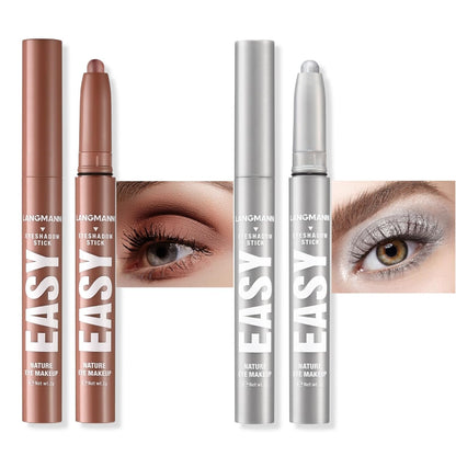 Jolilab Eyeshadow Stick Set, 8 Colors Matte Professional Bright-Colored Contouring and Highlight Eyeshadow Stick, Cream Waterproof Long Lasting High Pigmented Eye Shadow. (2, 05+07)