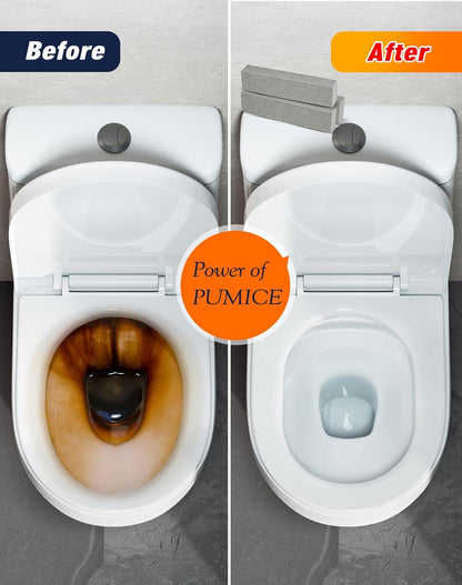 Maryton Pumice Stone for Toilet Cleaning, Non Scratch Pumice Stone for Cleaning Hard Water Stain on Toilet Bowl, Tile, Kitchen, Pack of 16