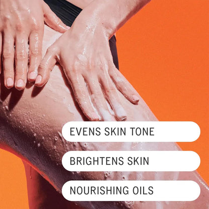 AKT The Foaming Body Scrub 8.4 Fl Oz, Skin Exfoliator, Body Scrub with Rice & Sugar, Papaya & Nourishing Oils, Natural Exfoliating Sugar Scrub with Vitamin E, Dead Skin Remover for Body