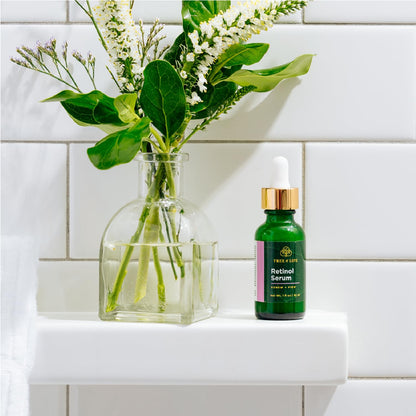 Tree of Life Beauty Retinol Serum, Skin Smoothing Face Oil for Dark and Age Spots and Fine Lines, Facial Serums for Dry and Sensitive Skin Care with Hyaluronic Acid for Soft Skin, 2 Fl Oz (pack of 2)