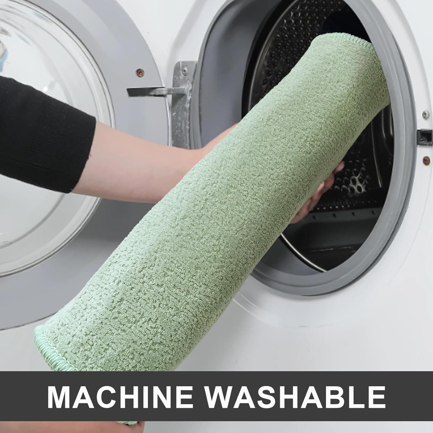 Bath Mat-Non-Slip Bathroom Floor Mats-Absorbent Quick Dry Low Pile Bathroom Rugs Fit Under Door-Bath Rug for Sink,Bathtub,Shower Room,20"×32",Sage Green