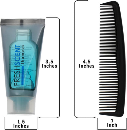 Moda West 24 Kits - Bulk Case of Wholesale Basic Toiletry Kits for Men, Women, Travel, Charity