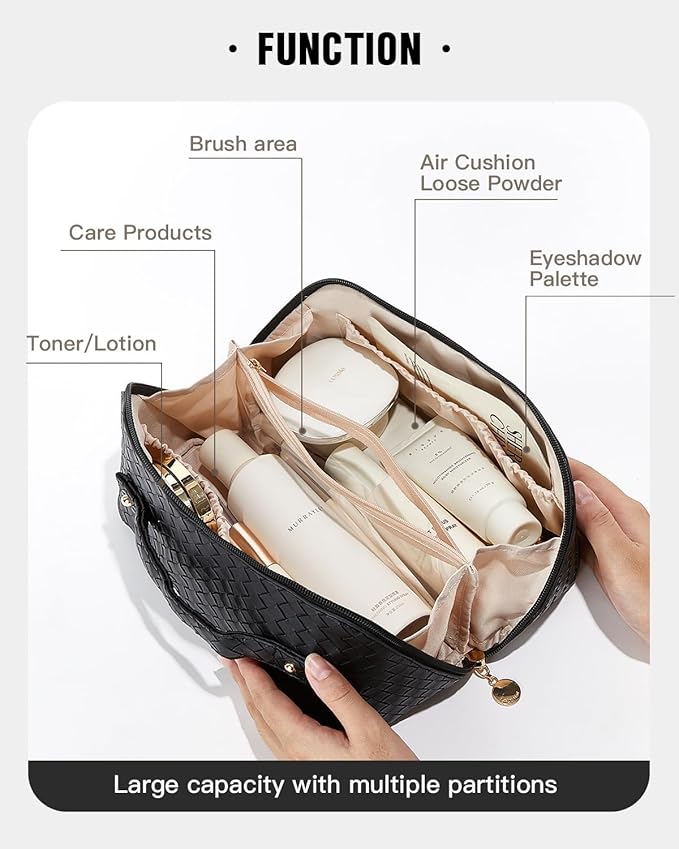 Eachy travel makeup bag,large capacity