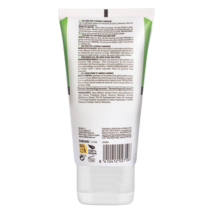 Babaria Cooling Gel for Legs and Feet - Calming and Softening Effect - Provides Regenerating and Soothing Properties - Infused with Castor Oil and Aloe Vera - Suitable for All Skin Types - 5.1 oz