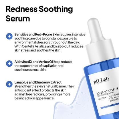 Anti Redness Serum, Reduces Capillary Cracks Appearance, Evens Skin Tone, Skin Soothing and Redness Reform Serum, 1.01 Fl Oz (Pack of 1)