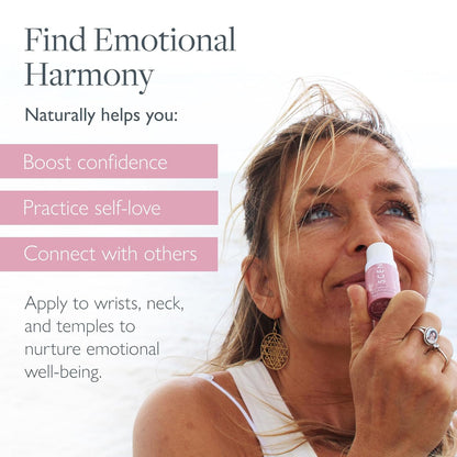 Scentered Aromatherapy Balm Stick - Love - Rose Essential Oils Rub On for Emotional Regulation & Balance - 100% Natural: Rose, Cedarwood, Ylang Ylang - Self Care Gifts for Women