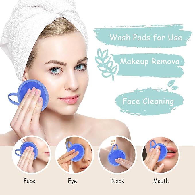Reusable makeup remover pads, 18