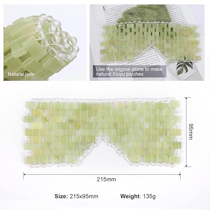 Jade eye mask - with