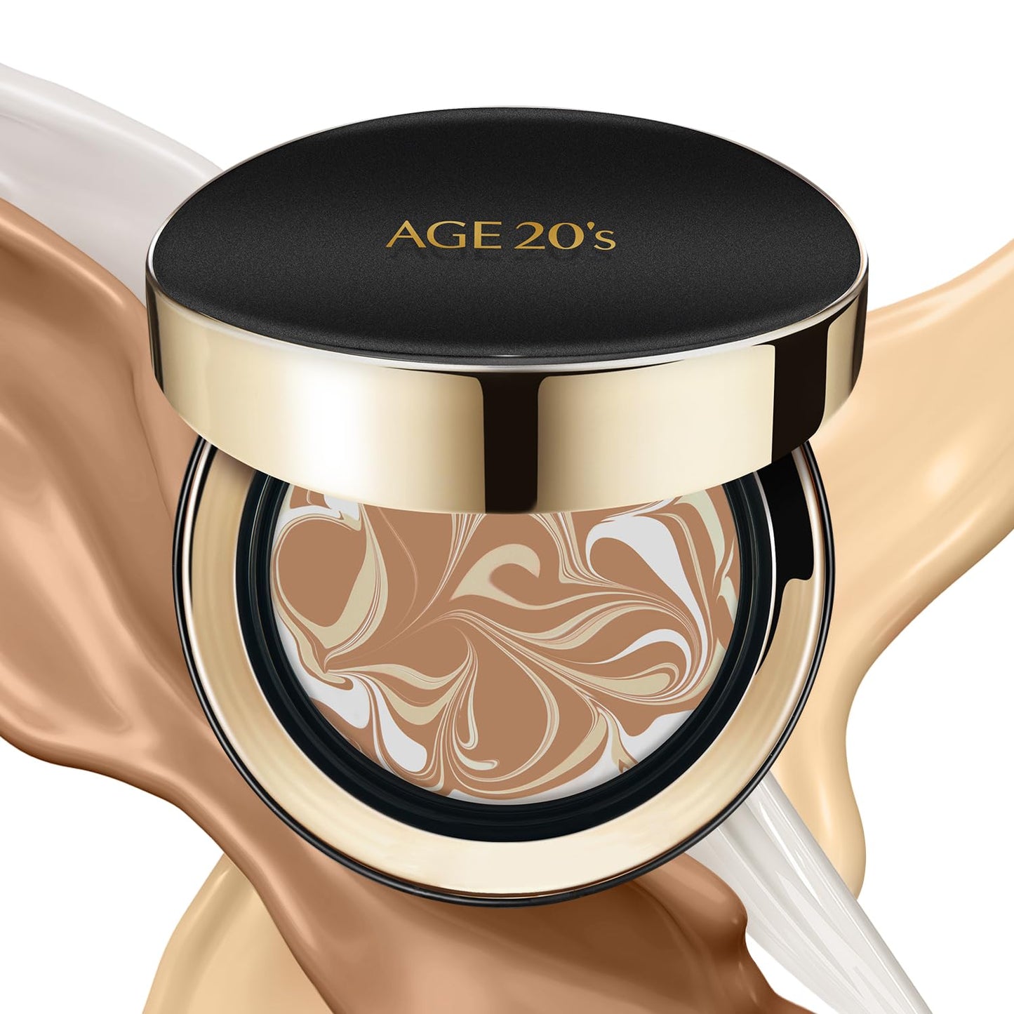 AGE20'S Signature Essence Pact SPF 50+ | Pack of 1 | 25N SAND | Cream Foundation, Dewy Finish, Natural Coverage | Korean Cushion Foundation