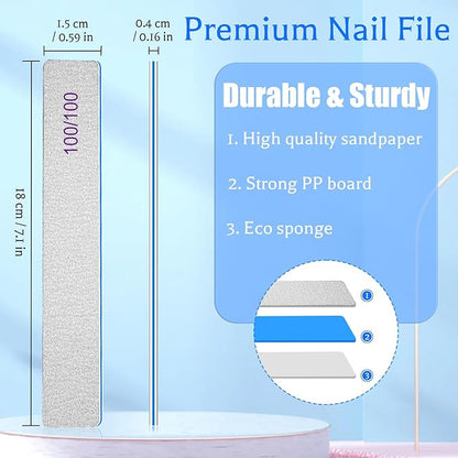 25pcs nail file professional, 100/100
