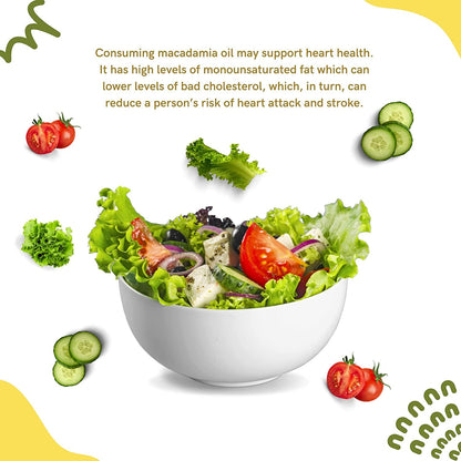 Macadamia Nut Cooking Oil- Australian Pure Cold Pressed Macadamia Nut Oil, Unrefined, Natural Cooking Oil, High Smoke Point Fry Oil, Non GMO, Vegan, Keto Friendly and Gluten Free (64 fl oz)