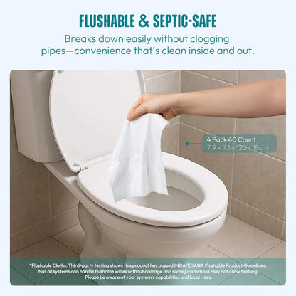 Large Feminine Wipes for Women, pH Balanced Soft Gentle Soothing Unscented Flushable Personal Hygiene Wipes for Intimate Period Care Portable to Go Sensitive Sanitary Wipes Travel (10ct, Pack of 20)