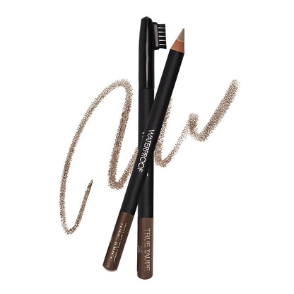 Sorme Cosmetics Waterproof Eyebrow Pencil (True Taupe) | Natural Defining Brow Liner with Brush | Smudge-Proof & Waterproof Eyebrow Makeup | Nourishing Eye Brow Pencil for All Skin Types