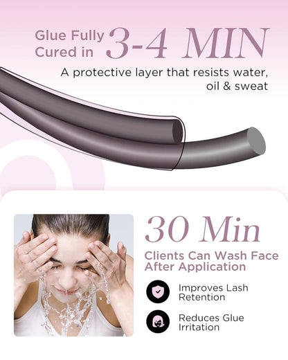 BEYELIAN Lash Bonder for Eyelash Extension, Lash Sealant, Super Bonder Longer Retention, Can Wash Face Free, Help Glue Bond Better, Glue Primer Accelerate Drying Time, Low Irritation, Water Oil Proof