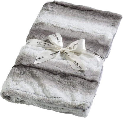 Sonoma Lavender Aromatherapy Spa Blanket Filled with Lavender Flowers and Flaxseed, Hot/Cold Microwaveable Blanket for Soothing Muscles with Removable Washable Cover (44" x 18", Angora Platinum)