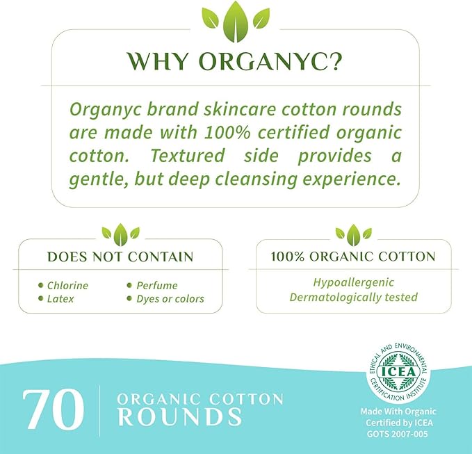 Organyc 100% organic cotton rounds