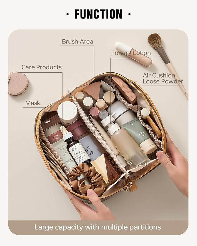 Eachy travel makeup bag,large capacity