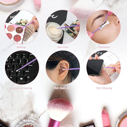 G2plus 500pcs cotton swabs, purple