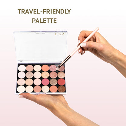 FIXY Empty Magnetic Makeup Palette with Clear Top, Small Palette- Organize, Depot & Declutter Makeup - Customize Your Palette - Travel and Eyeshadow Organizer - 5.7"x4.3"