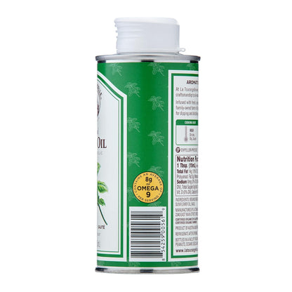 La Tourangelle, Basil Oil, Expeller-Pressed High-Oleic Oil, Great for Salads, Finishing Oil, Spread, Sauce, Dips, 8.45 fl oz