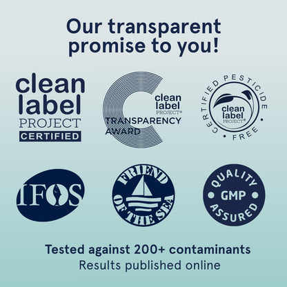 Puori Omega 3 Fish Oil - Ultra Pure 2000mg - 240 Softgels - Heart and Eye Supplement - Burpless, IFOS Certified, Non-GMO Capsules - O3-2000mg EPA 1250mg DHA 500mg